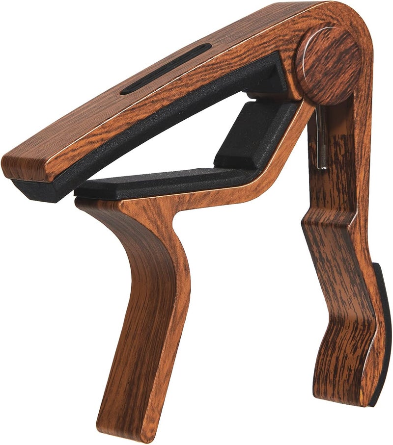 LALAOKS Capo Guitar Capo with Pick Holder for Acoustic and Electric Guitar, Ukelele, Bass, Banjo Rosewood - Image 1